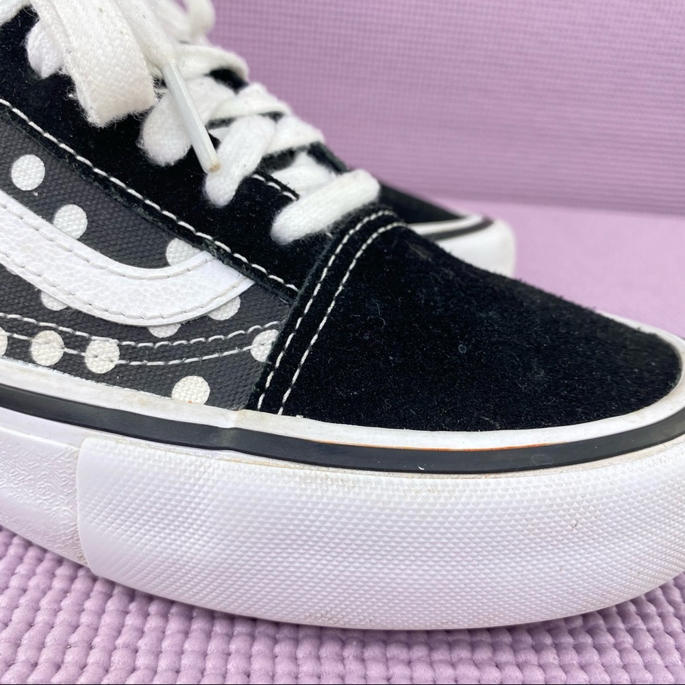 Vans X Baker Old Skool Pro Dillon Polka Dot Sneakers Black White Mens 7 500714 - Picture 5 of 10
